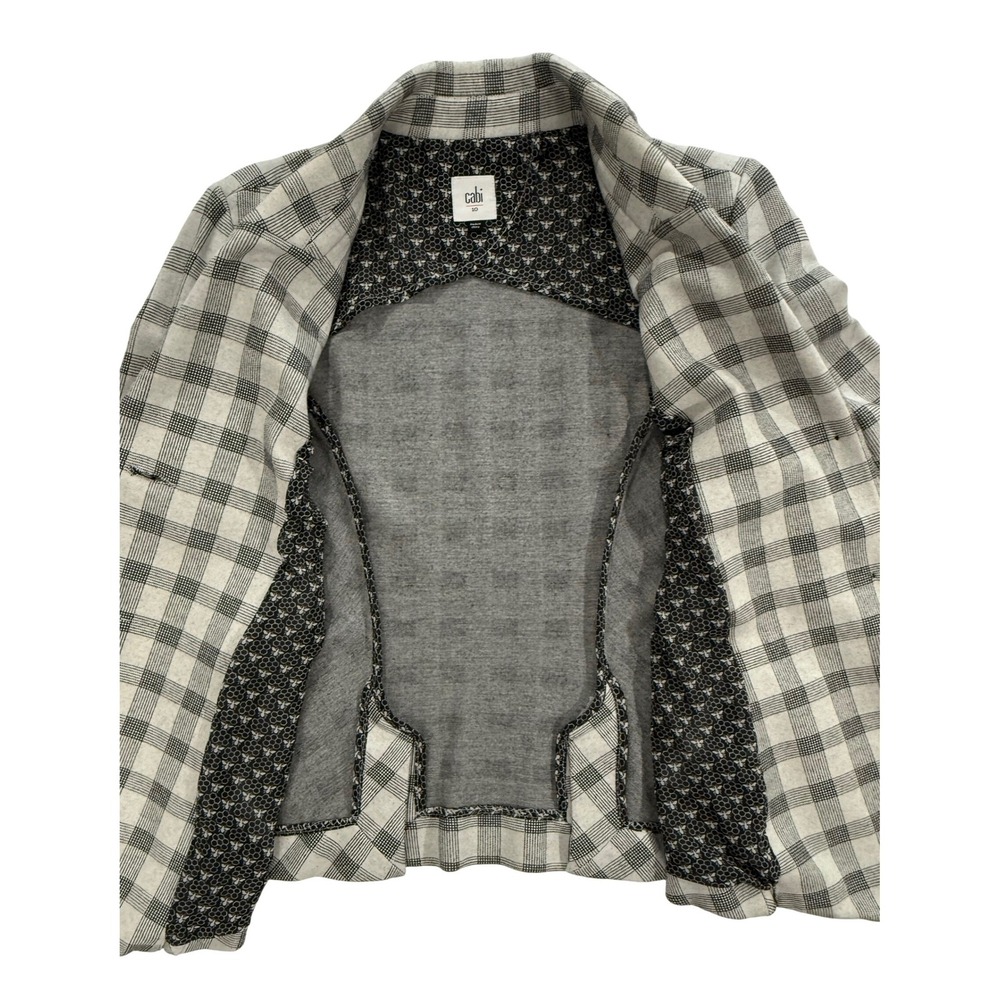 Cabi 5292 Valentina Checked Ponte Knit Blazer Jacket Women's Size 10 W453 - Picture 5 of 9